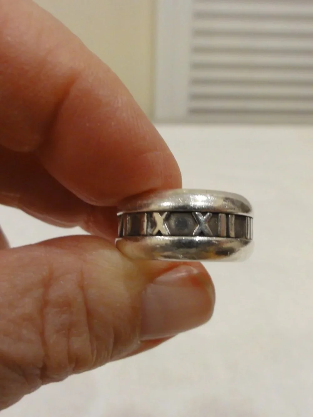 Tiffany & Co. Atlas Sterling Silver 925 Ring Size 5.5